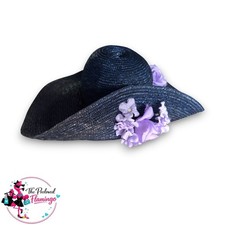 Vintage navy blue straw - blue,