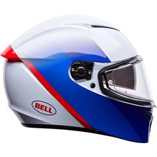 Bell Lithium MIPS Motorcycle Motorbike Helmet - Bash White / Blue