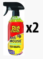 Big Cheese Anti-Mouse Mint Refresher Spray Deters Rodents Rats Mice 2 x 500ml