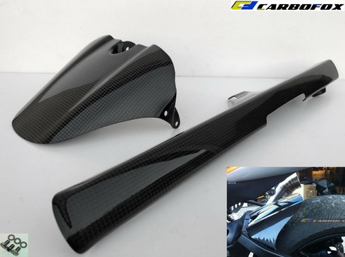 Carbon rear fender hugger - rear,