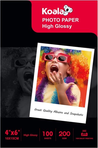 100 sheets 6x4 inch - 100, glossy