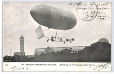 PIONEER AVIATION Postcard GB AIRSHIP *Stanley Spencer* (1903) Flight PPC PZ74