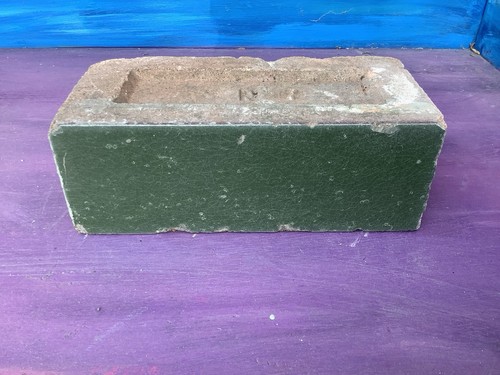Vintage reclaimed green - , glazed