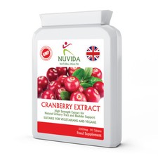 High Strength Cranberry Tablets - Cystitis - UTI - Urinary Tract -Bladder Health