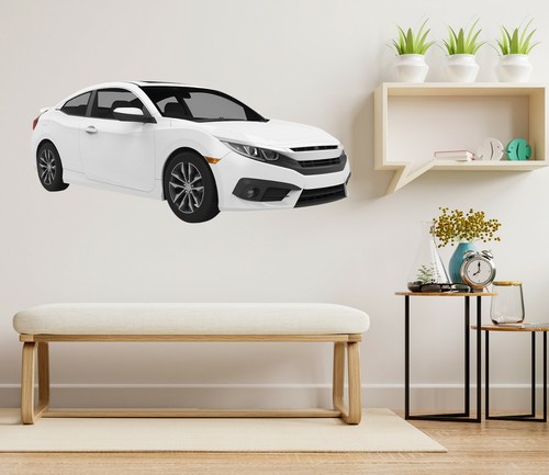 White sedan b092 car - 3d,
