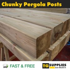 Treated Timber Smooth Planed Pergola Timber Posts Gazebo Posts Planed Eased Edge