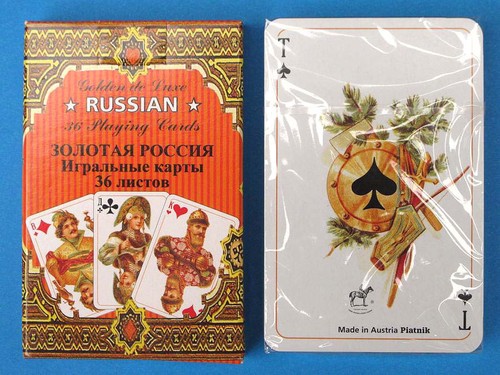 Russian style playing cards - russian, 36