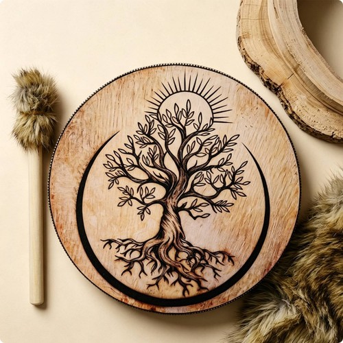 Moon drum handmade frame - drum,