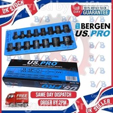 USPRO 15PC 1/2" SQUARE DRIVE