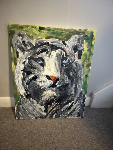 Abstract white tiger - ,