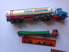 Vintage Lone Star & Majorette FINA Trucks Toy Bundle – Diecast Metal Vehicles