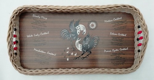 Cocktail recipe tray - cocktail, wood