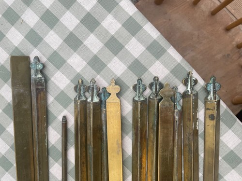 Stair rods antique brass - stair,