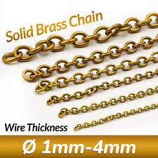 Solid Brass Chain 4-15mm Width Necklace Jewelry Bags Craft Chain Sold Per Meters