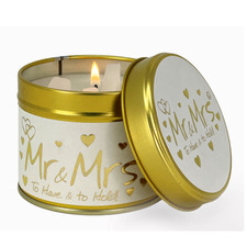 Lily flame scented candle tin - lily-flame,