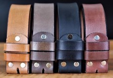 38mm Mens Leather Belt Light