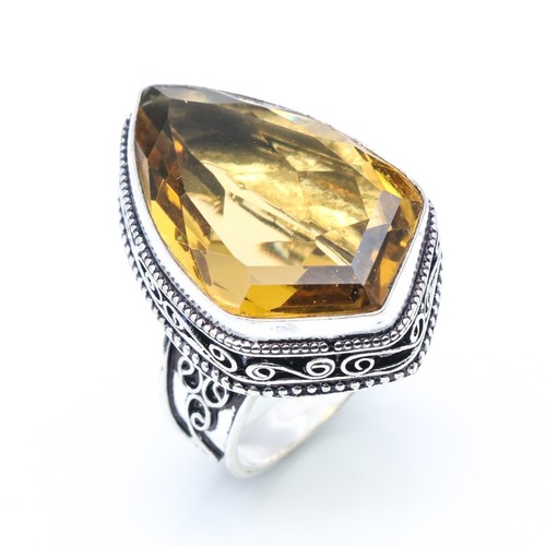 Lemon citrine gemstone 925 - lemon,