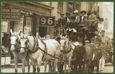 Colwill's Coach Office, Ilfracombe. Superb Real Photo Devon Postcard c1910.