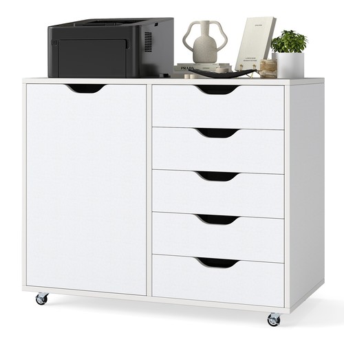 Costway drawer chest mobile - 5-drawer,