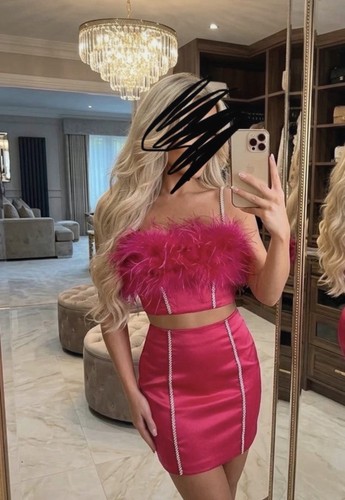 Polly pink feather ord - pink, co-ord