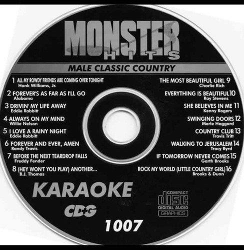 Male classic country karaoke - male,