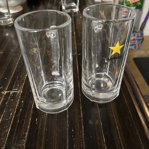 Rare sapporo glass beer stien - rare,