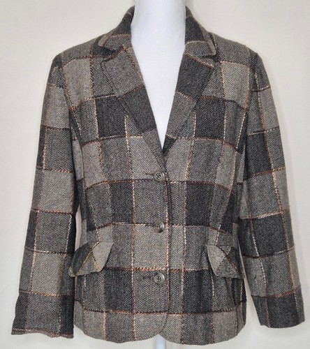 Vintage oscar check blazer - vintage,