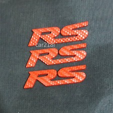 3x RS Red Matte Carbon Fiber