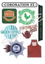 Coronation Street Themed Edible Icing Sheet A4 Cake Toppers