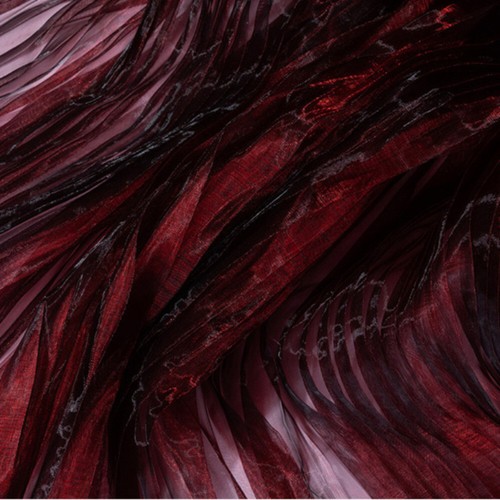 Holographic organza pleated - holographic,