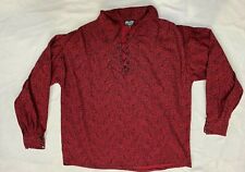 MISFITZ PIRATE SHIRT MENS CRIMSON RED GOTHIC 
