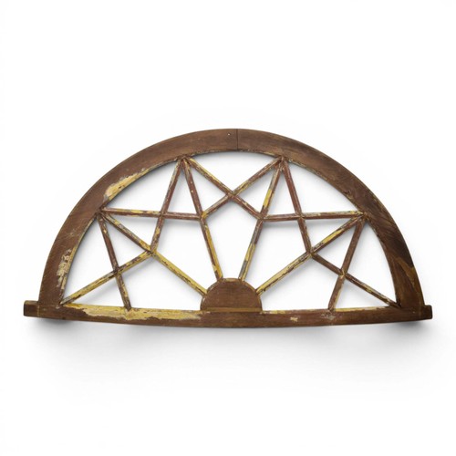 Vintage wooden fanlight - vintage, window