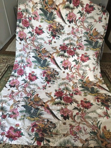 Vintage french fabric curtain - vintage,