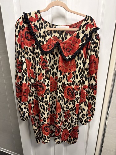 Primark leopard and red rose - and,