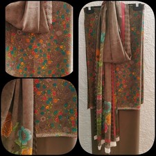 New original vaishali 3,piece (unstitched) suit top bottom & scarf 7.5m fabric 