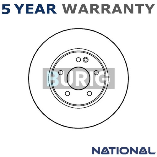 Burig front brake disc - front, fits