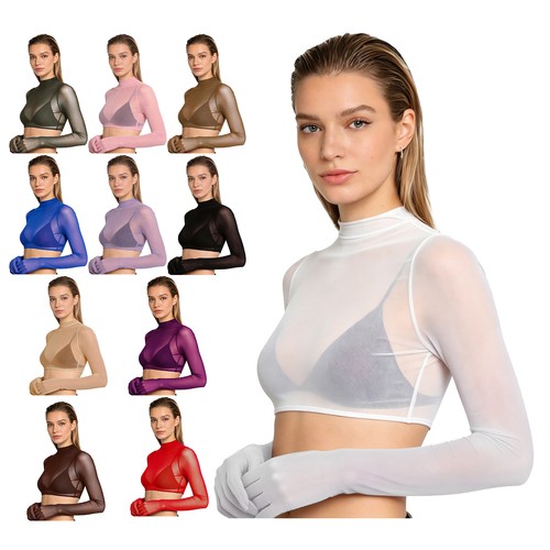 Women sexy see through mesh - see,