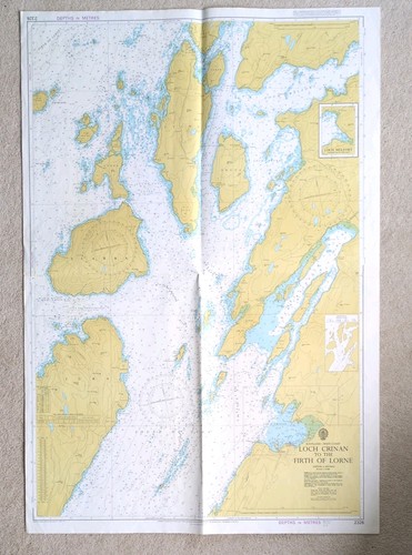 Vintage admiralty chart 2326 - chart,