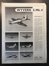 Aircraft Recognition Warning Poster - 1953 - Westland Wyvern - No 5707