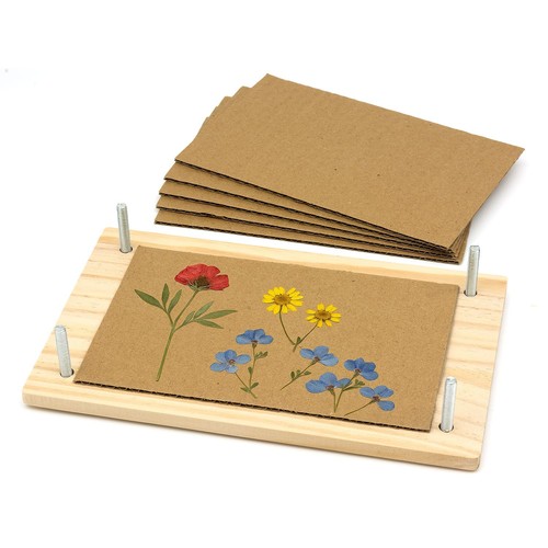 Flower press kit wooden - kit,