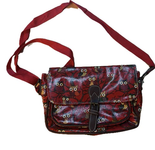 Owl bag red with long - bag,