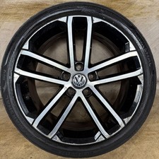 1X 18'' GENUINE VW GOLF GTD NOGARO GT GTI MK7 ALLOY WHEEL TYRE 5G0601025AQ