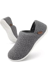 Women's Fuzzy Fur Slippers Lightweight Memory Foam Grey Size 7.5-8.5 UK