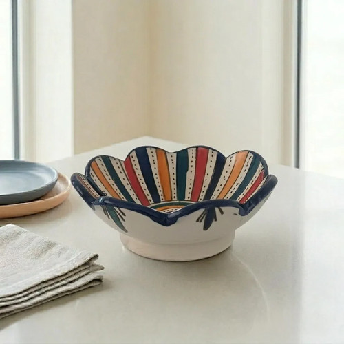 Hand painted moroccan - hand-painted, ceramic