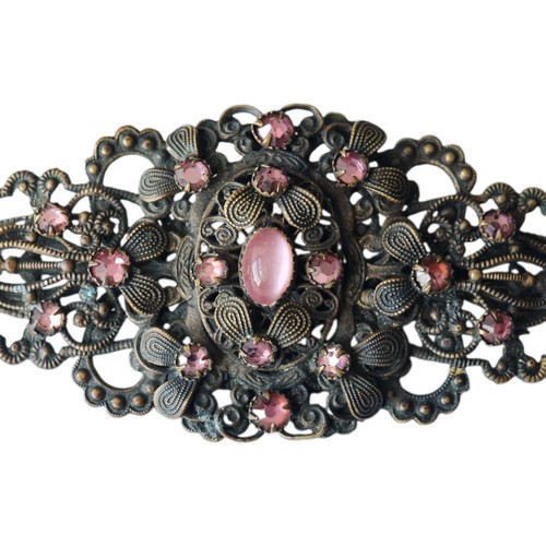 Vintage czech floral filigree - floral,