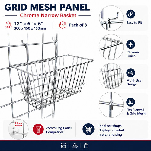 Slatwall grid mesh narrow - slatwall,