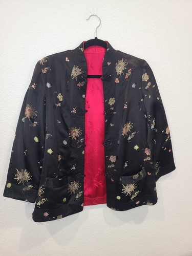 Vintage reversible silk kimono - vintage,