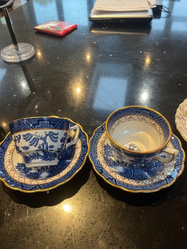 Blue and white real - old, willow