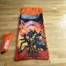 Star Wars Rebels kids sleeping bag colour is orange 