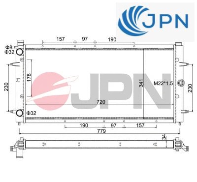 Coolant radiator 60c9054 - coolant, 60c9054-jpn